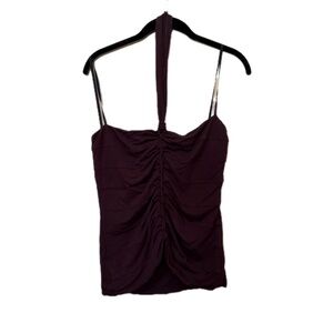 Vintage Y2K Laundry Brown Halter Top